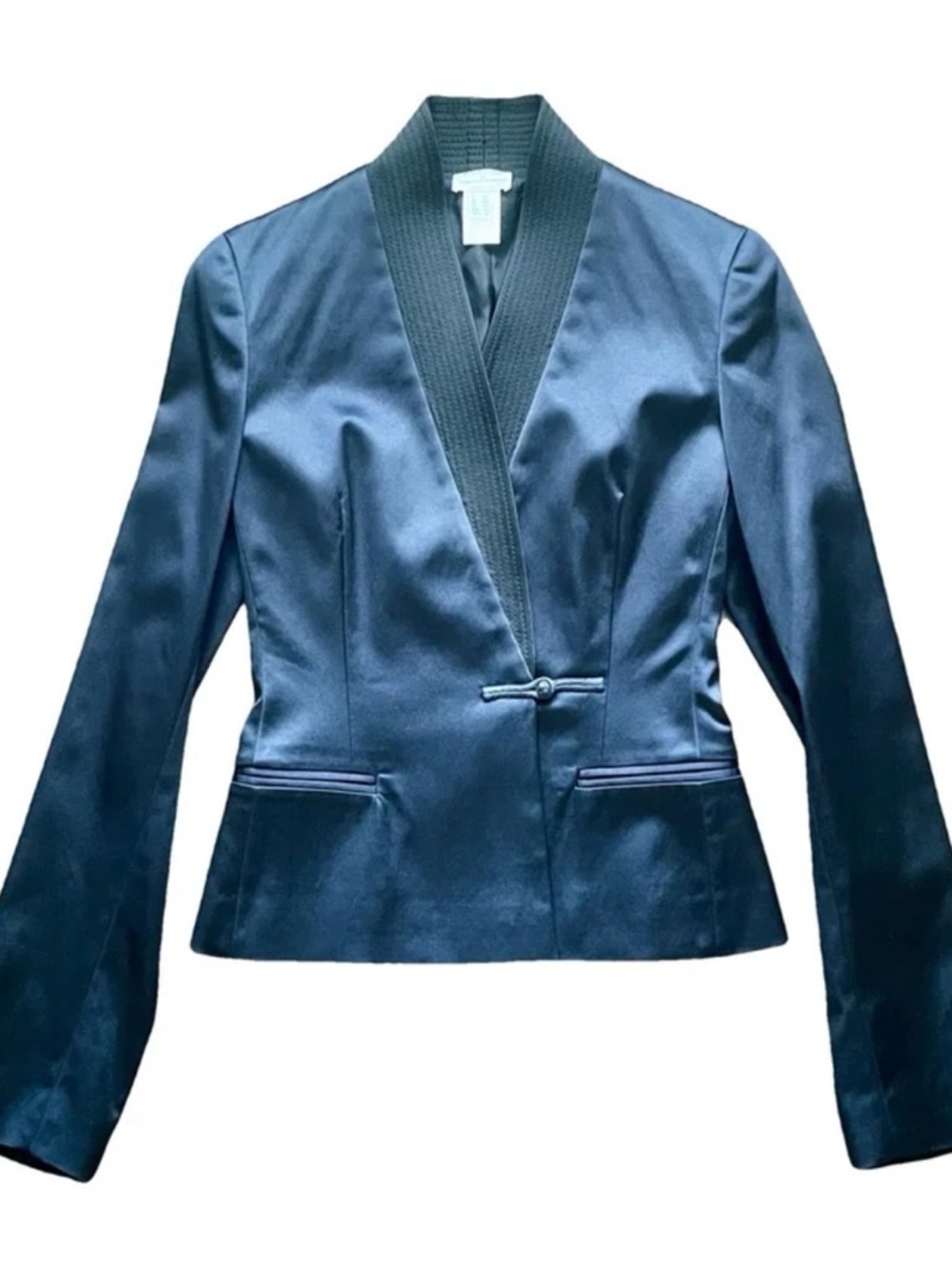 Philosophy di Alberta Ferretti Black Kimono-Tie Jacket & Trousers. Ankle length